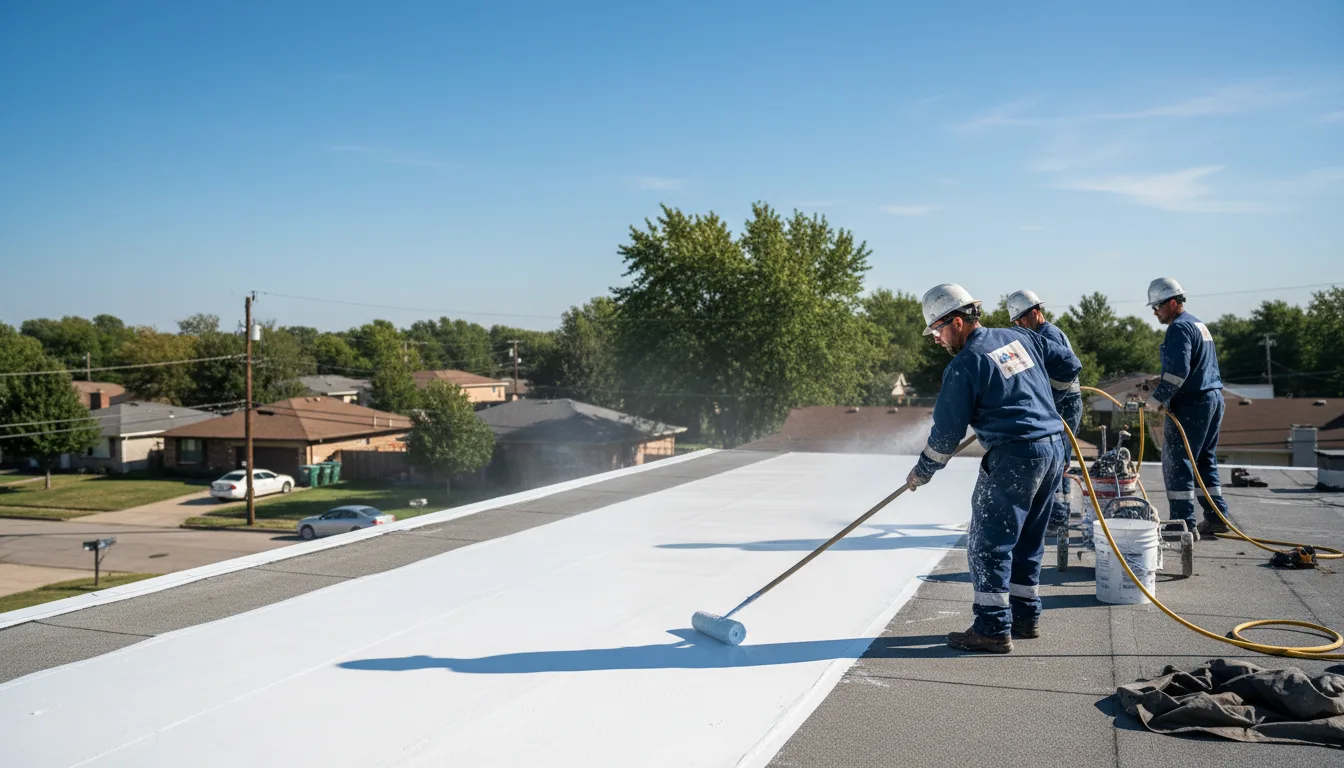 Commercial roof coating in Skidmore, MO near me